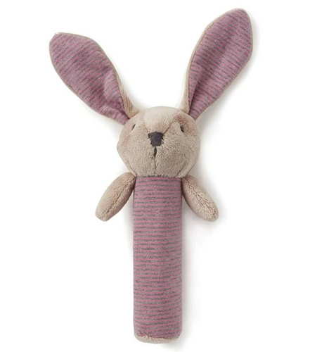 Bunny Rattle - Pink - Baby Fox Baby Boutique