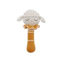Load image into Gallery viewer, Patti Oslo Lamb Rattle - Ochre - Baby Fox Baby Boutique
